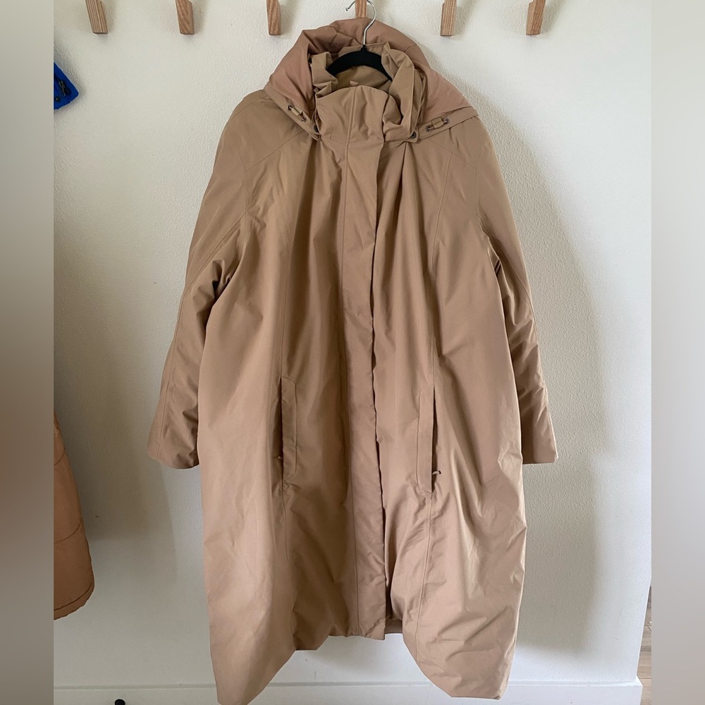 Lands' End Women's Tan Puffer Coat